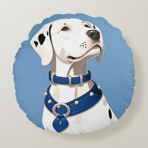 Dalmatiner-Hund Süßes Geschenk für die Inneneinric Rundes Kissen