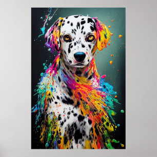 Dalmatiner Hunde Haustiere Niedliche adorable Tier Poster
