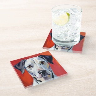 Dalmatiner   Hunde-Malerei Haustier Aquarell Glasuntersetzer
