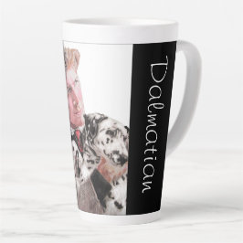 Dalmatiner Hunde niedliche Spotty Schwarz-weiße Ta Milchtasse