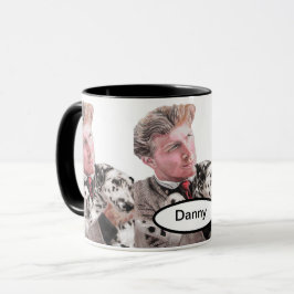 Dalmatiner Hunde niedliche Spotty Schwarz-weiße Ta Tasse