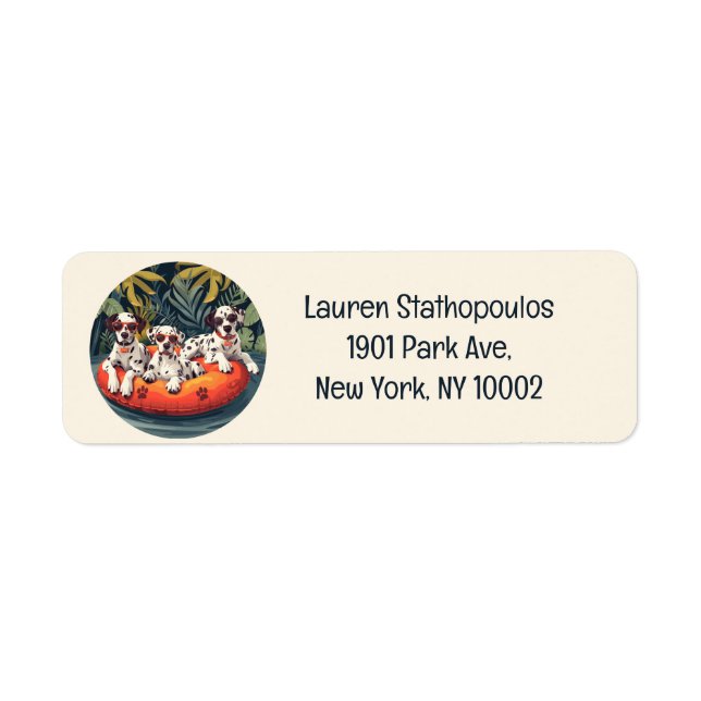 Dalmatiner Hunde Sommer Ananas Pool Float (Vorne)