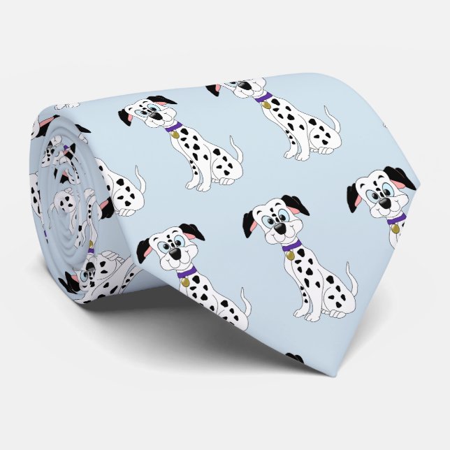 Dalmatiner-Hundedesign Krawatte (Gerollt)