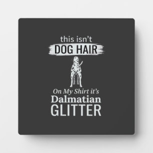 Dalmatiner-Hundehaar-Glitter Lustiges Haustier Fotoplatte