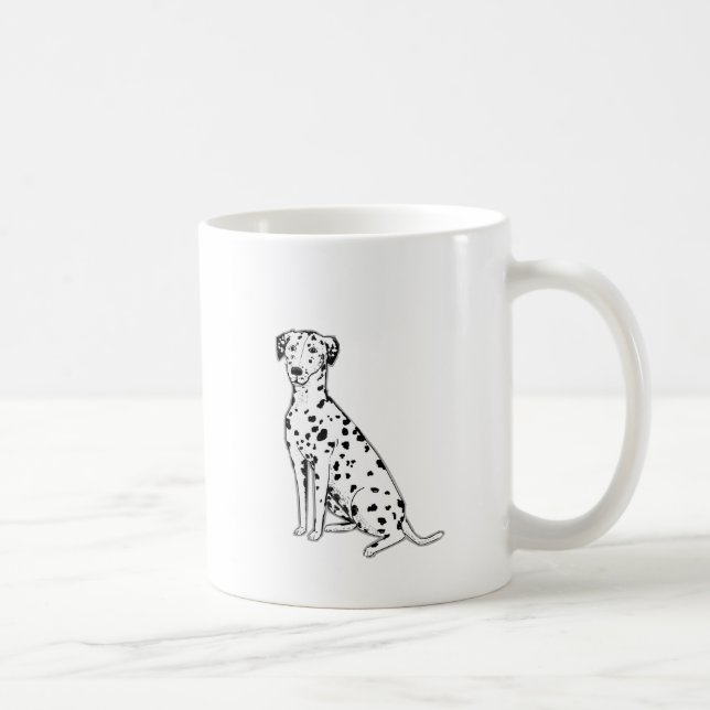 Dalmatiner-Hundekundengerechte Produkte Kaffeetasse (Rechts)