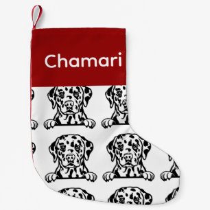 Dalmatiner Hundsocken Maßgeschneiderte Hundesocken Kleiner Weihnachtsstrumpf
