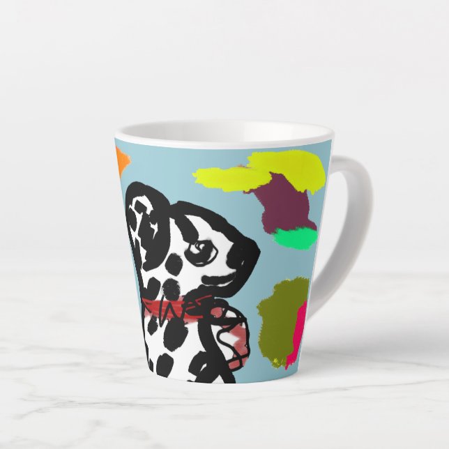 Dalmatiner im Herbst Milchtasse (Rechte Ecke)