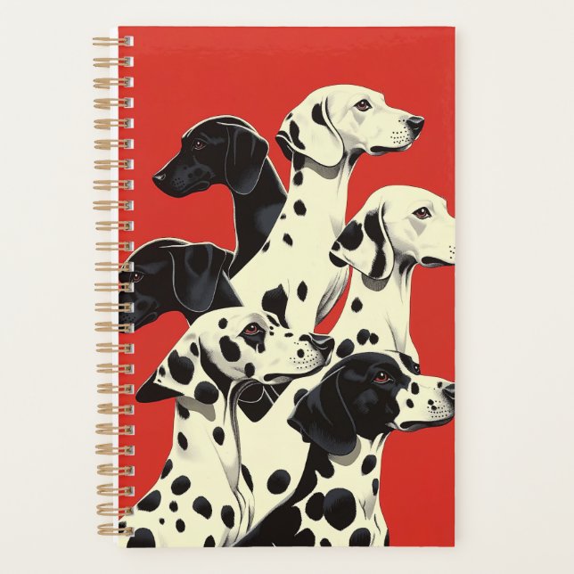 Dalmatiner in Formdruck | Bold Dog Art Planer (Vorderseite)