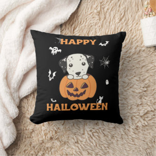 Dalmatiner in Pumpkin Sweet Hunde glücklich Hallow Kissen