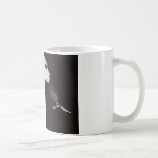 Dalmatiner in Schwarzweiss Kaffeetasse (Rechts)
