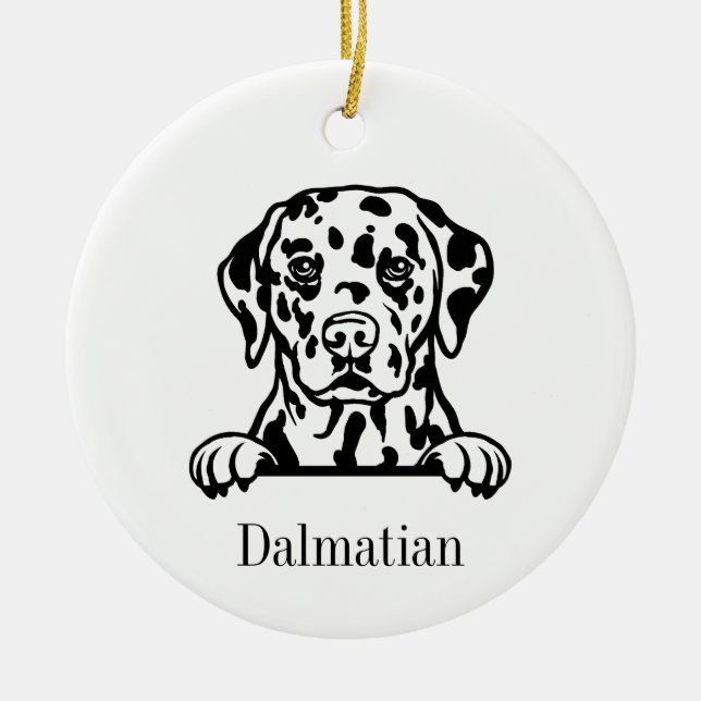 Dalmatiner Keramik Ornament (Vorne)
