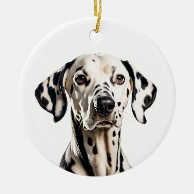 Dalmatiner Keramik Ornament (Vorne)