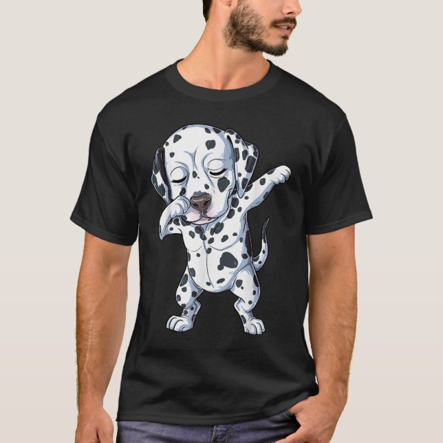 Dalmatiner Kinder Jungen Dog Lover Dab Dance Gi T-Shirt (Vorderseite)