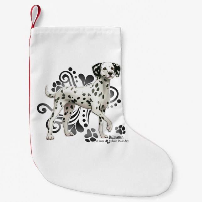 Dalmatiner Kleiner Weihnachtsstrumpf (Vorderseite)
