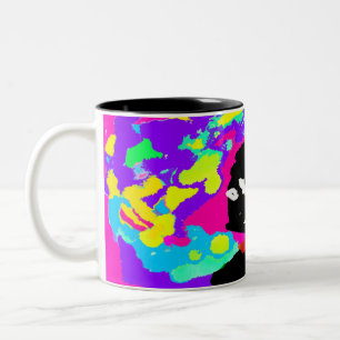 Dalmatiner Krawatte trocken Zweifarbige Tasse