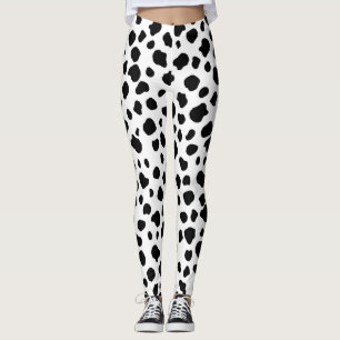 Dalmatiner-Kuh-Druck Leggings