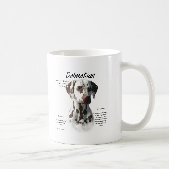 Dalmatiner (Leber) Historie Kaffeetasse (Rechts)