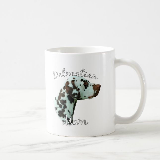 Dalmatiner (Leber) Mama 2 Kaffeetasse (Rechts)