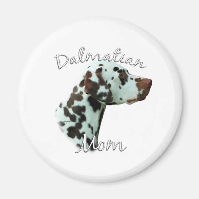 Dalmatiner (Leber) Mama 2 Magnet (Vorne)