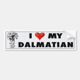 Dalmatiner-Liebe-Aufkleber Autoaufkleber