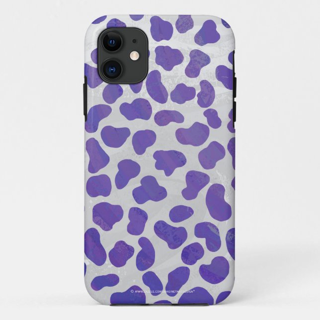 Dalmatiner Lila und weiß Case-Mate iPhone Hülle (Rückseite)