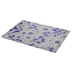 Dalmatiner Lila und White Polka Dot Schneidebrett