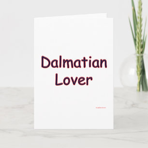 Dalmatiner Lover Feiertagskarte