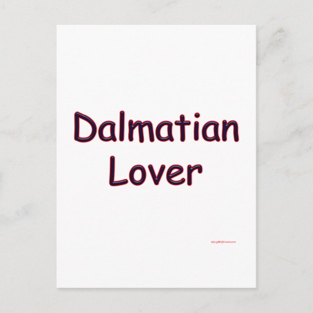 Dalmatiner Lover Postkarte (Vorderseite)