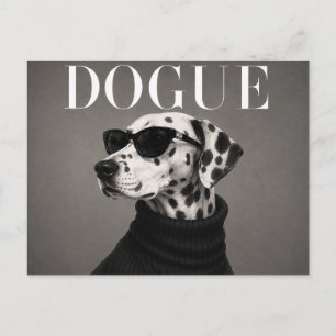 Dalmatiner Luxus-Mode-Editorial Postkarte