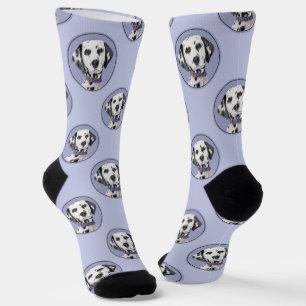 Dalmatiner Malen Gepunkteter Niedlicher Original H Socken