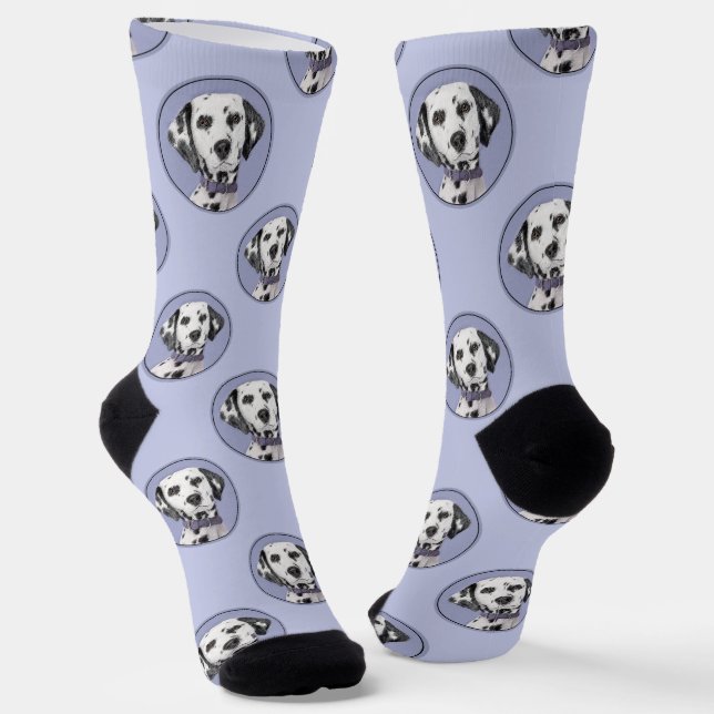 Dalmatiner Malen Gepunkteter Niedlicher Original H Socken (Gewinkelt)