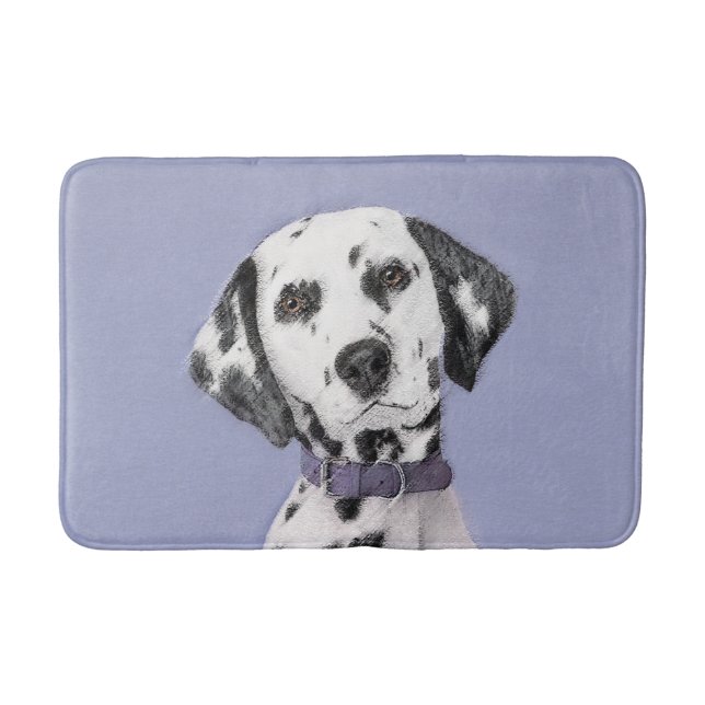 Dalmatiner-Malerei - Niedliche Hundekunst Badematte (Vorderseite)