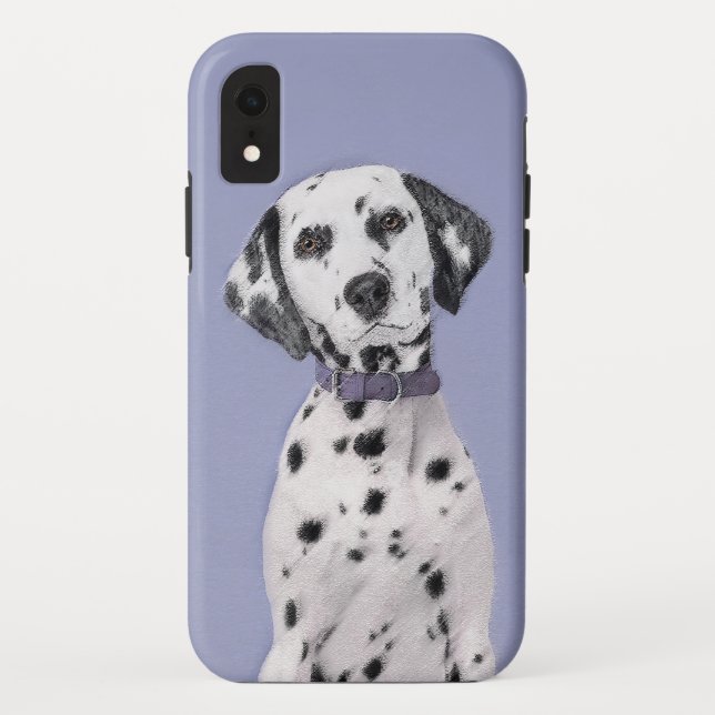 Dalmatiner Malerei - Niedliche Original Hunde Kuns Case-Mate iPhone Hülle (Rückseite)