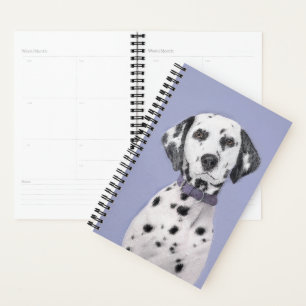 Dalmatiner Malerei - Niedliche Original Hunde Kuns Planer