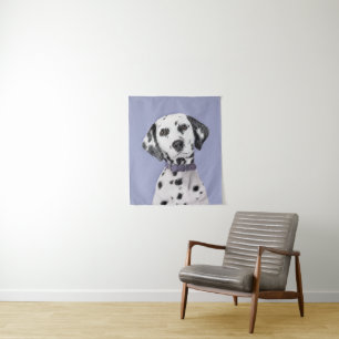 Dalmatiner Malerei - Niedliche Original Hunde Kuns Wandteppich