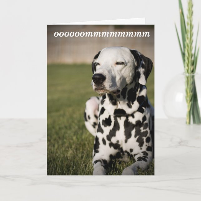 Dalmatiner-Meditation Karte (Vorderseite)