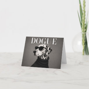 Dalmatiner Mode Porträt Hund Dankeskarten Dankeskarte
