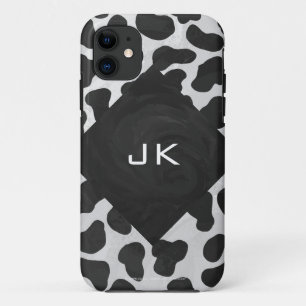 Dalmatiner Monogramm Schwarz-Weiß-Drucke Case-Mate iPhone Hülle
