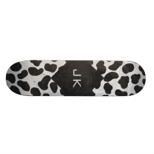 Dalmatiner Monogrtam Schwarzweiss-Drucke Skateboard