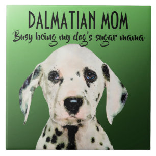 Dalmatiner-Mutter Keramik-Kachel Fliese