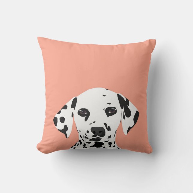 Dalmatiner - niedliche Hundeillustration für Kissen (Vorderseite)