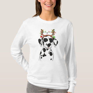 Dalmatiner Niedliche Weihnachts Welpenlampen Antle T-Shirt