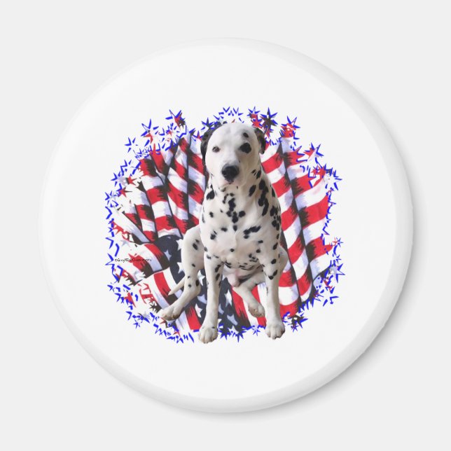 Dalmatiner Patriot Magnet (Vorne)
