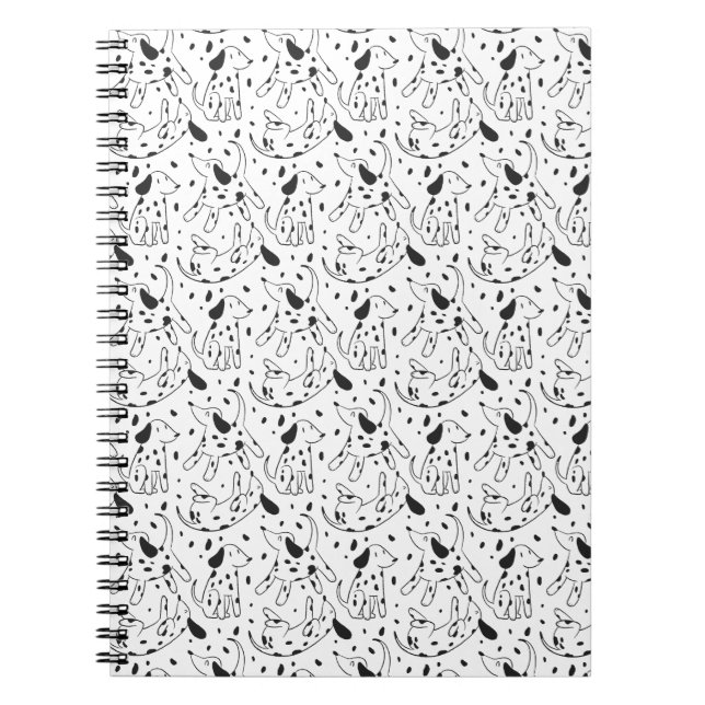 Dalmatiner Pattern Notizblock (Vorderseite)