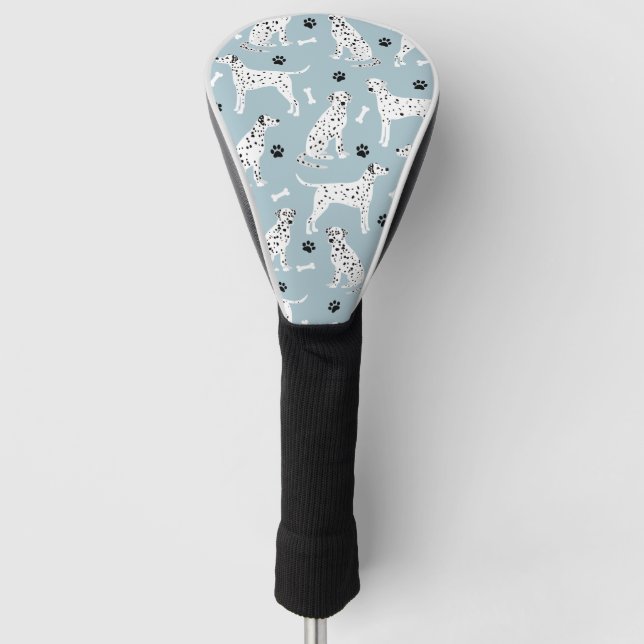 Dalmatiner Paws and Bones Golf Head Cover Headcover (Vorderseite)