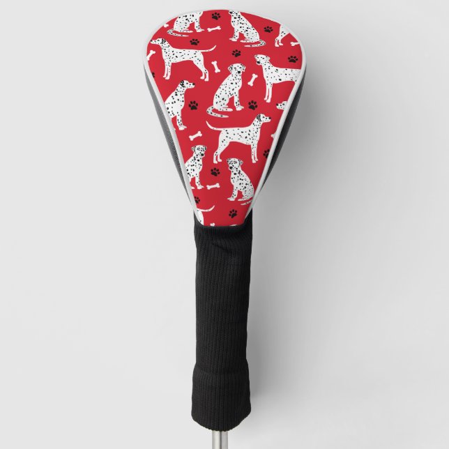 Dalmatiner Paws and Bones Golf Headcover (Vorderseite)