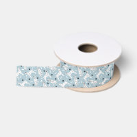 Dalmatiner Paws and Bones Satin Ribbon