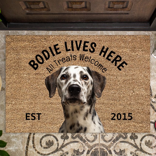 Dalmatiner Personalisiert Hund Lover Doormat Fußmatte (Von Creator hochgeladen)