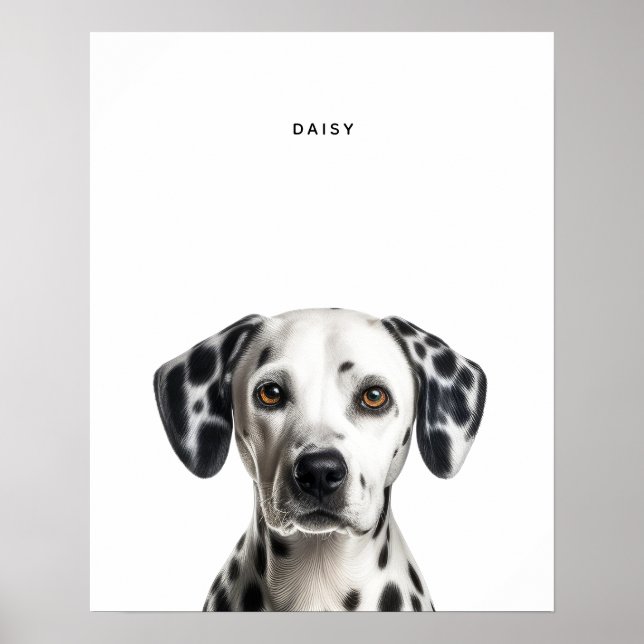 Dalmatiner Personalisiert Print Poster (Vorne)