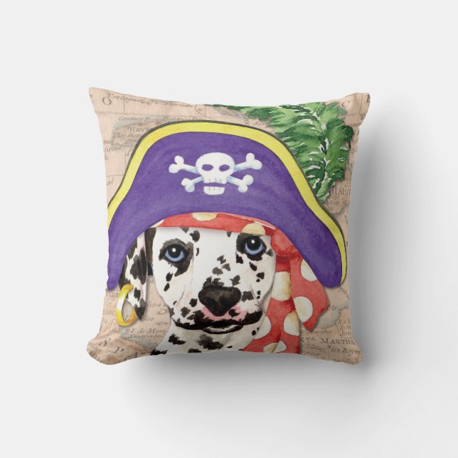 Dalmatiner Pirate Kissen (Vorderseite)